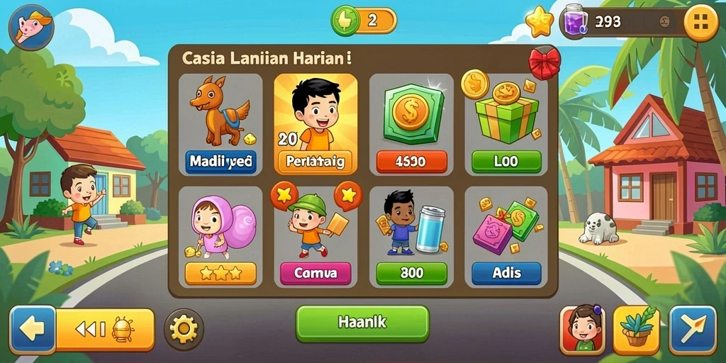 tentoto - Contoh aksi karakter dalam permainan yang mendebarkan.